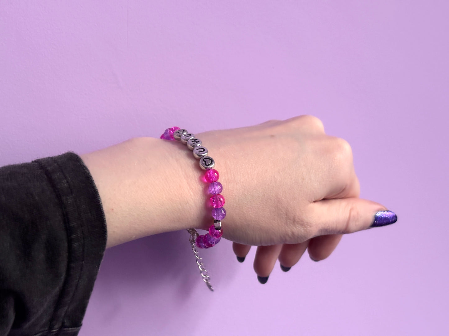 UWU - Pink + Purple Bracelet
