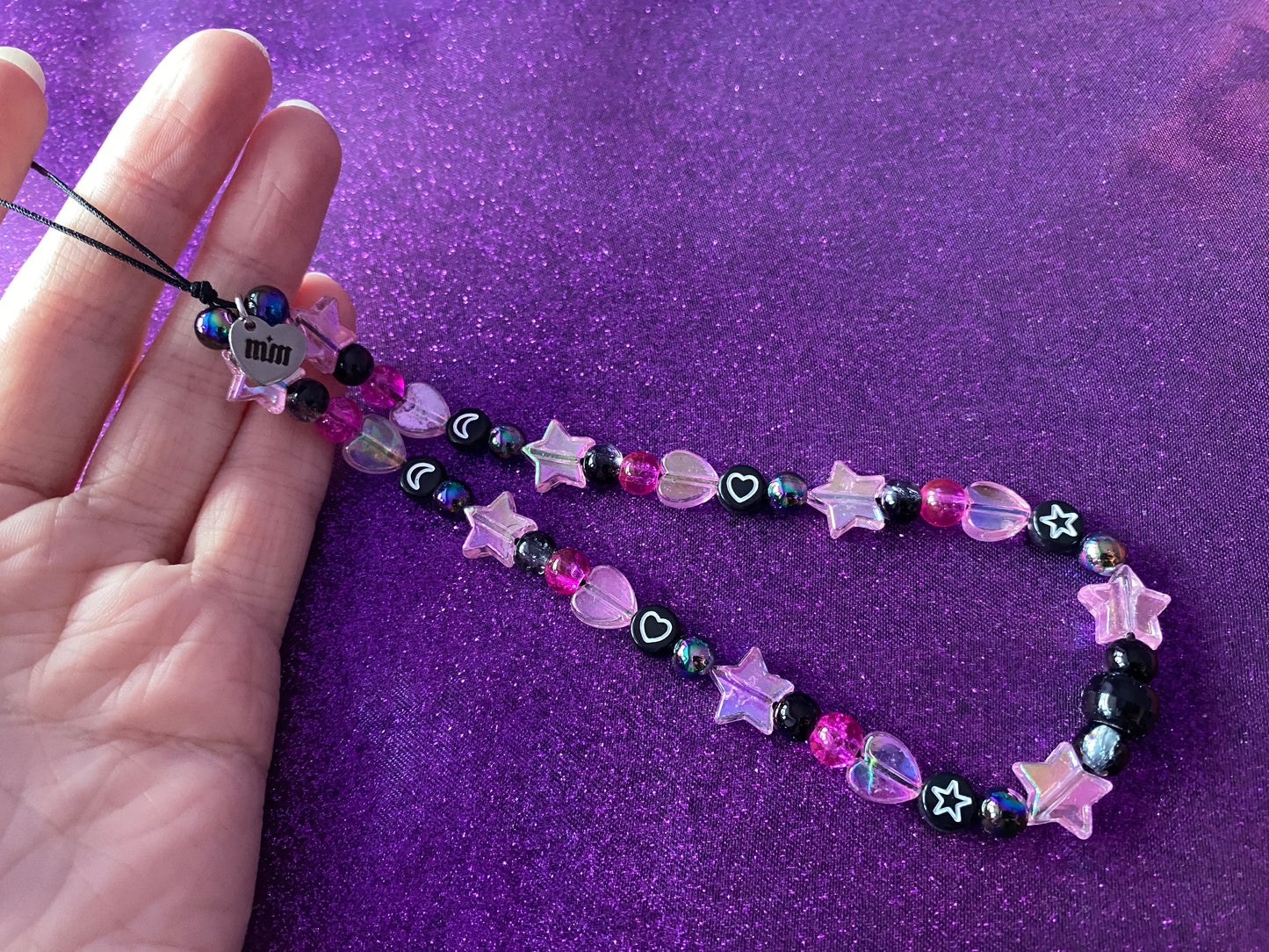 BLACK PINK - Beaded Phone strap Charm
