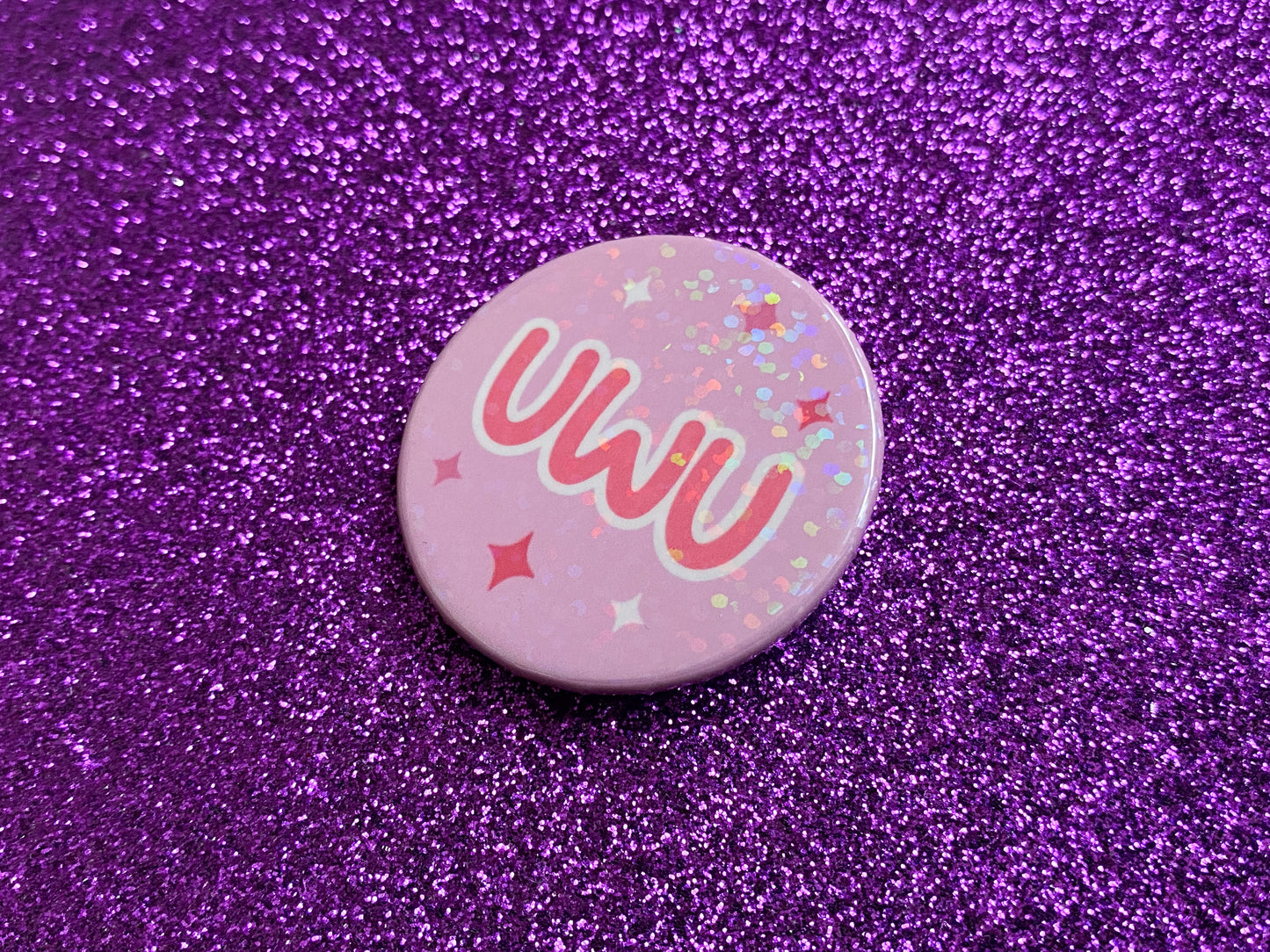 UWU - Holographic Pin Badge