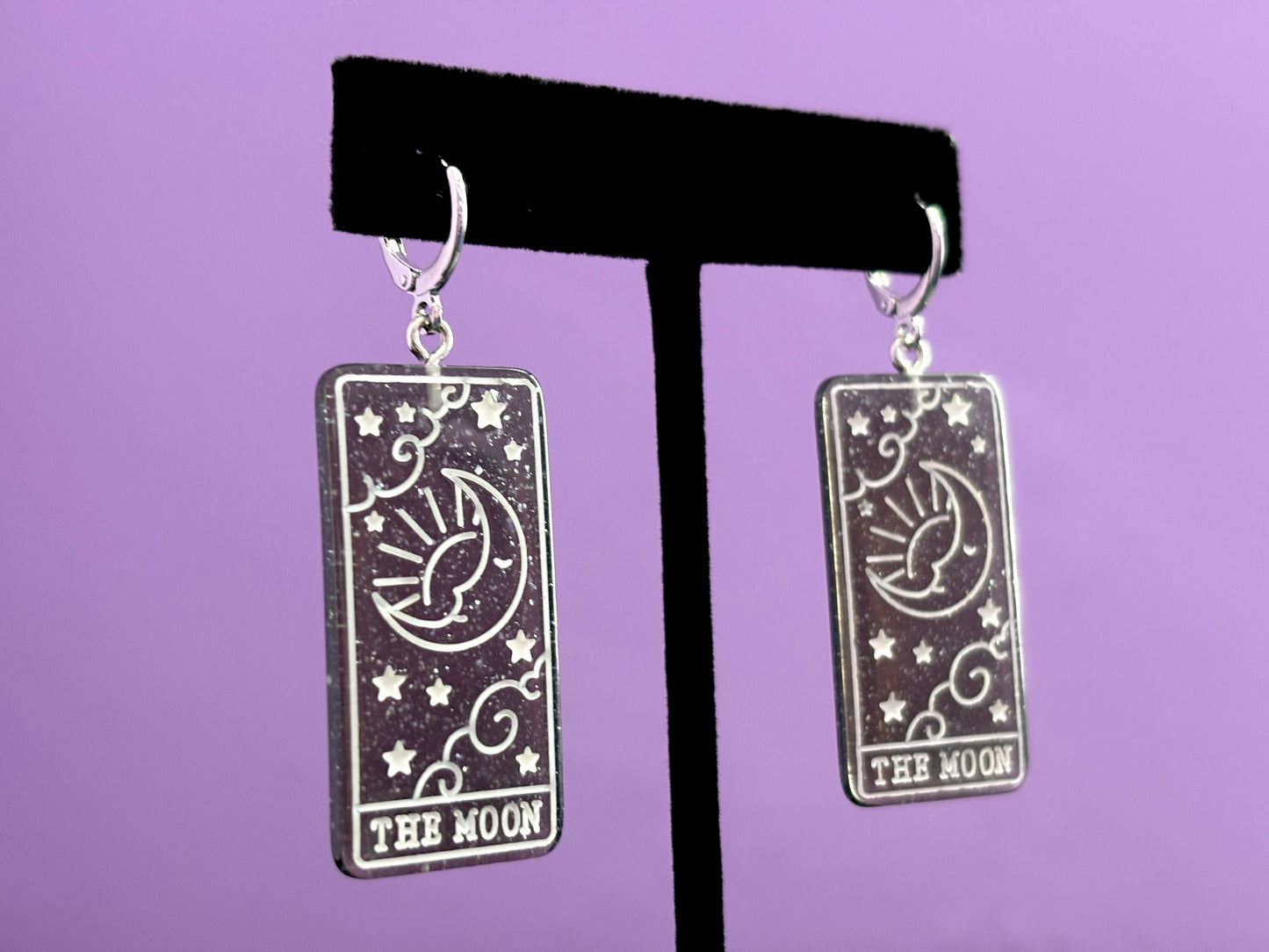 THE MOON - Resin Tarot Earrings