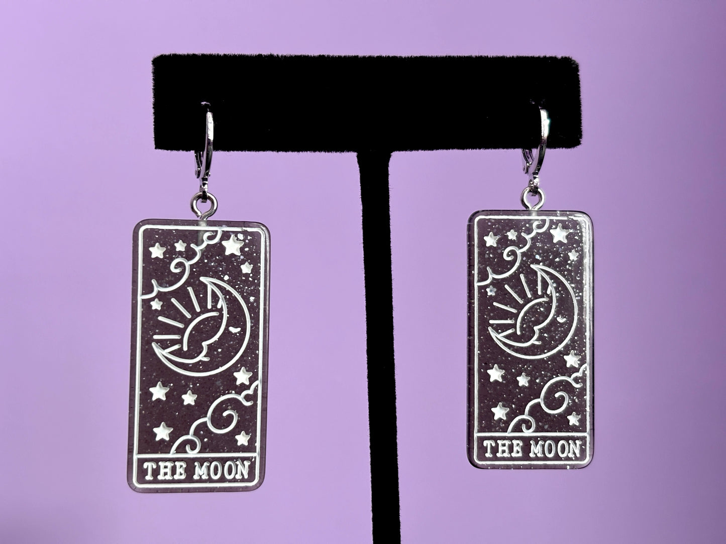 THE MOON - Resin Tarot Earrings