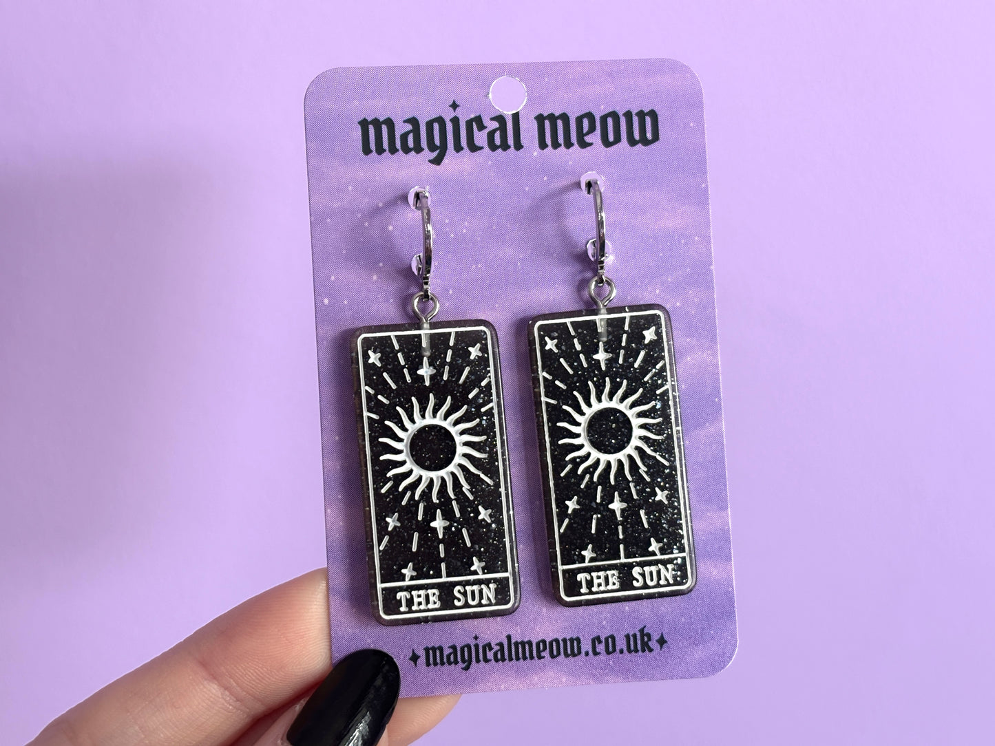 THE SUN - Resin Tarot Earrings