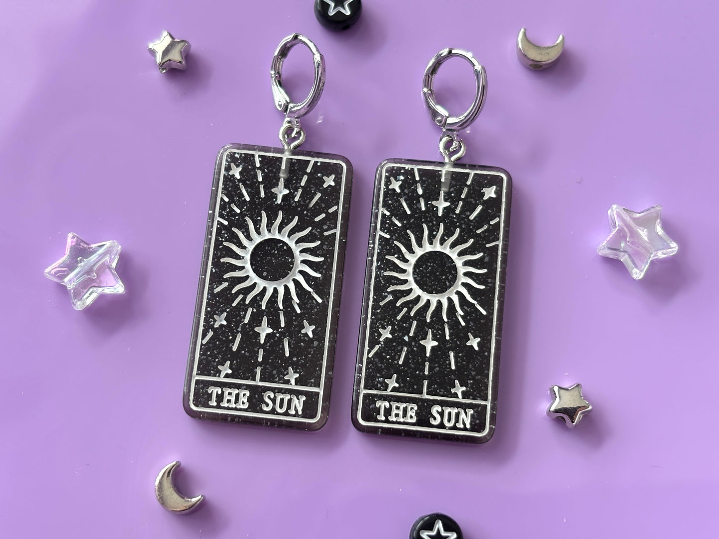 THE SUN - Resin Tarot Earrings