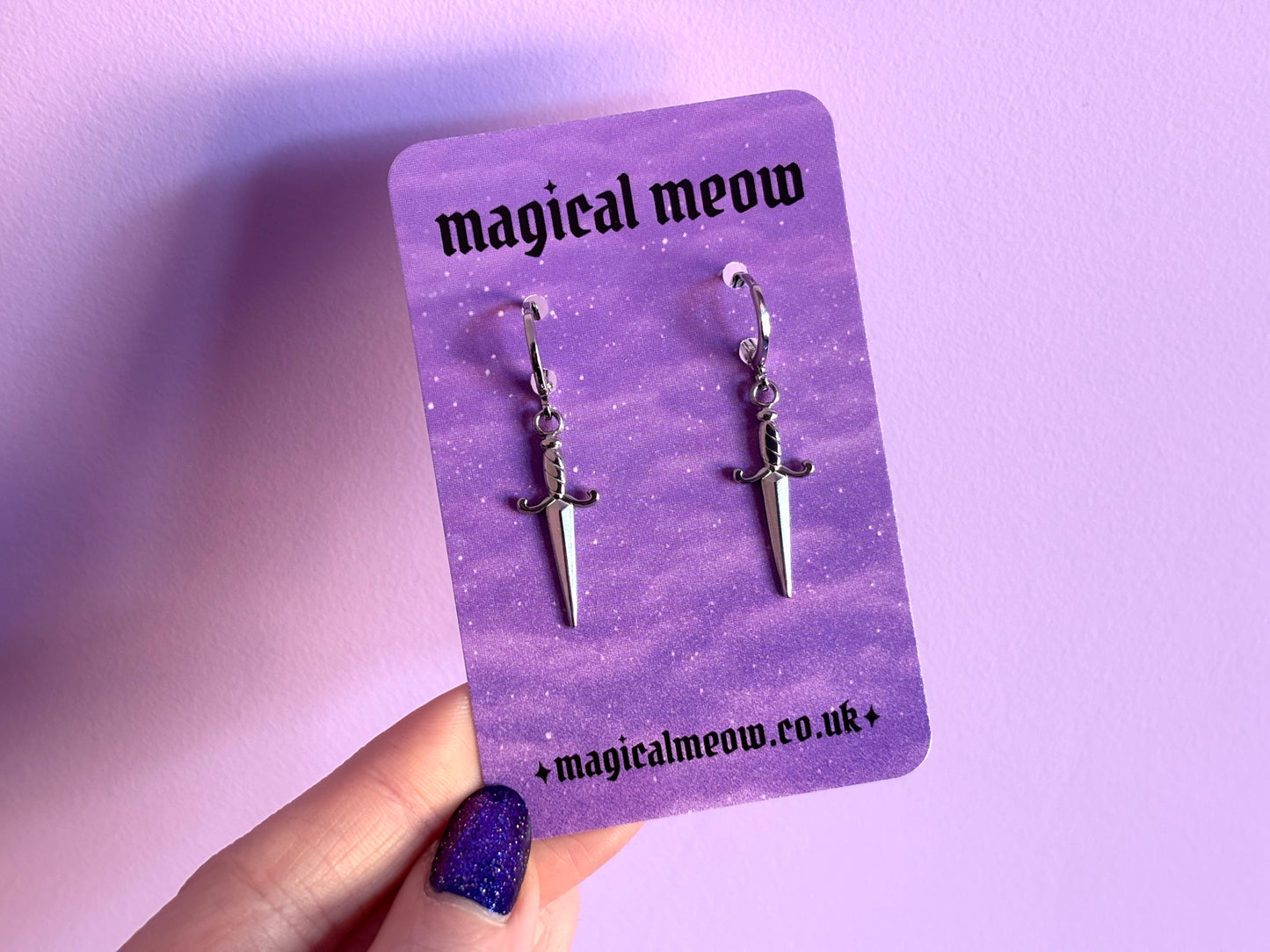 DAGGER - Silver Earrings
