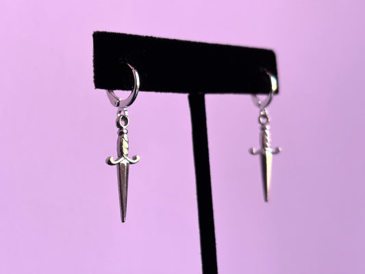 DAGGER - Silver Earrings