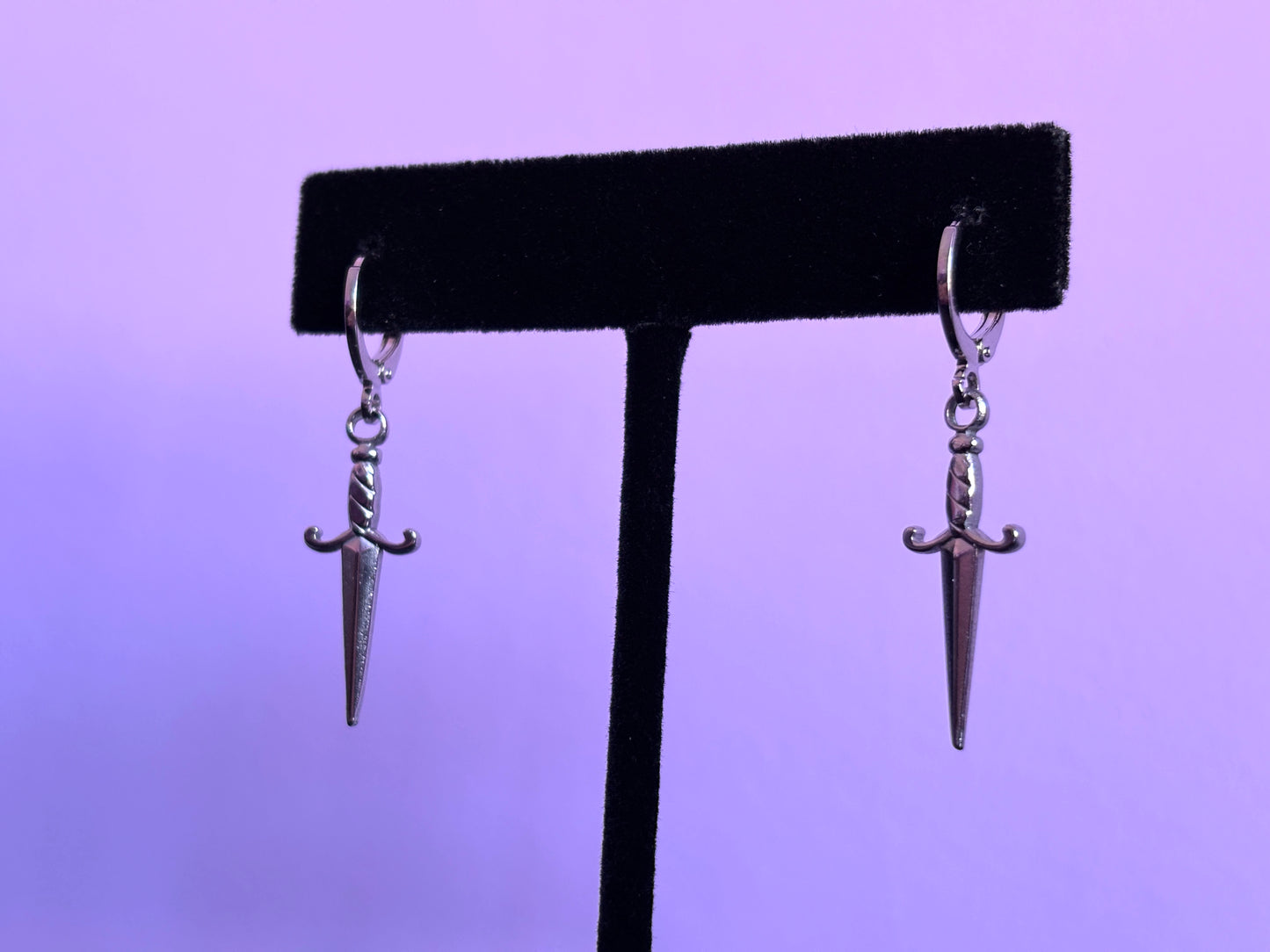DAGGER - Silver Earrings