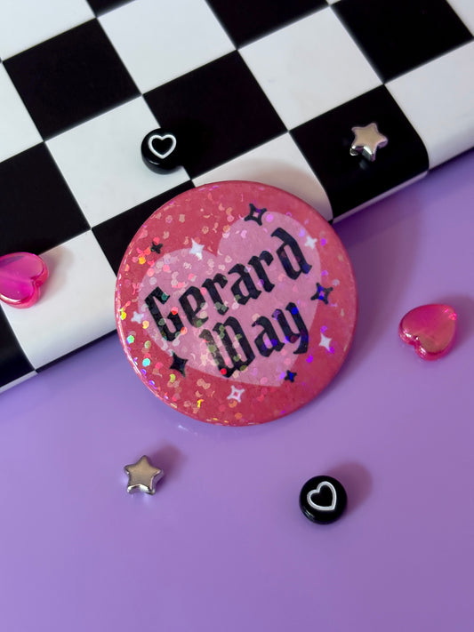 GERARD WAY - MCR Holographic Pin Badge