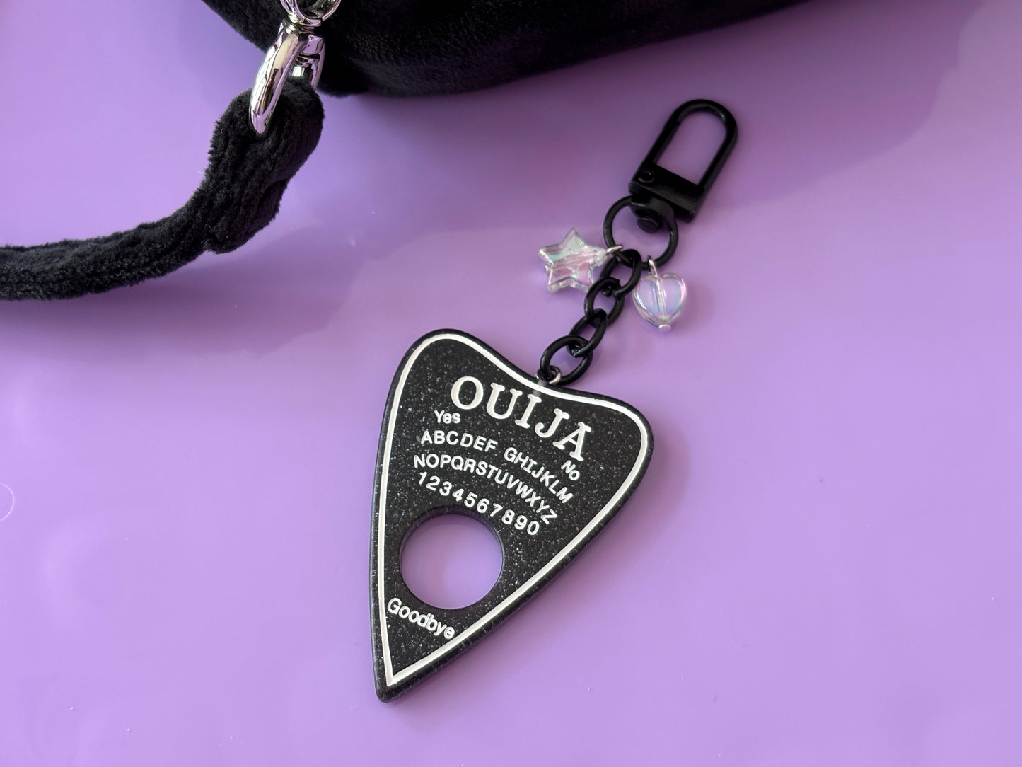 OUIJA BLACK - Resin Planchette Charm