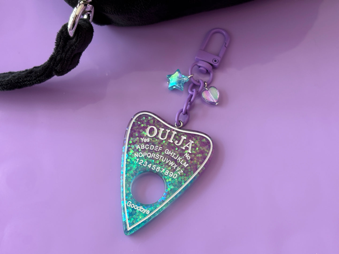 OUIJA BLUE PURPLE - Resin Planchette Charm