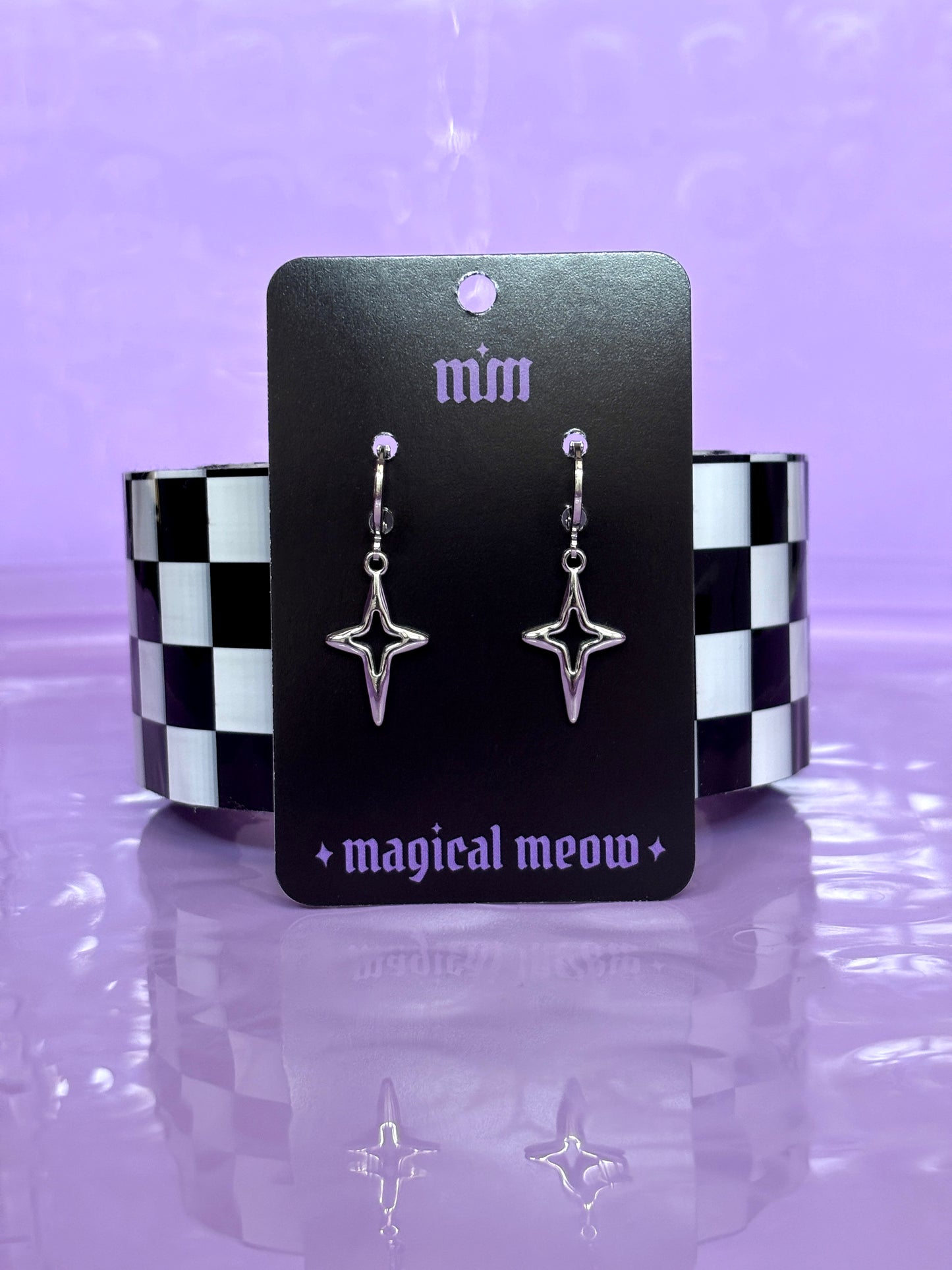 STAR - Silver Earrings