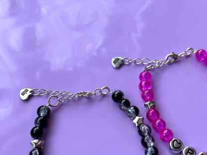 PLAYER 1 + PLAYER 2 - Custom Bracelet Set