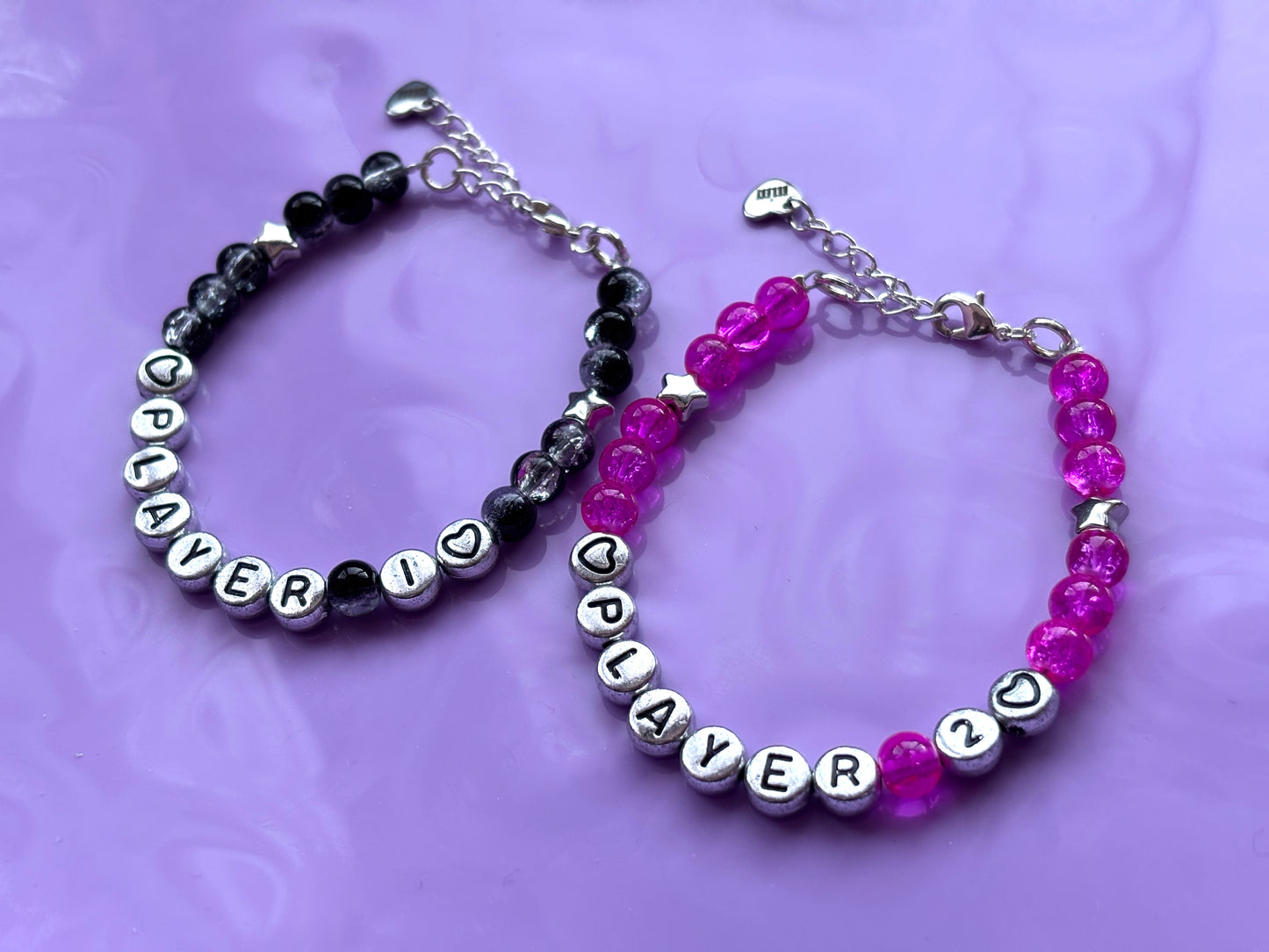 PLAYER 1 + PLAYER 2 - Custom Bracelet Set