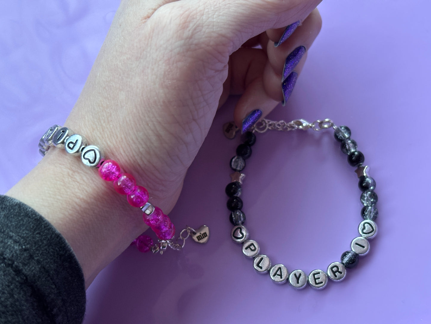 PLAYER 1 + PLAYER 2 - Custom Bracelet Set