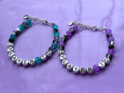 PLAYER 1 + PLAYER 2 - Custom Bracelet Set