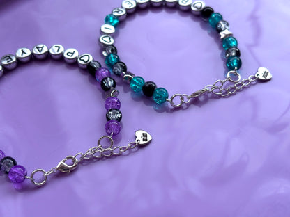 PLAYER 1 + PLAYER 2 - Custom Bracelet Set