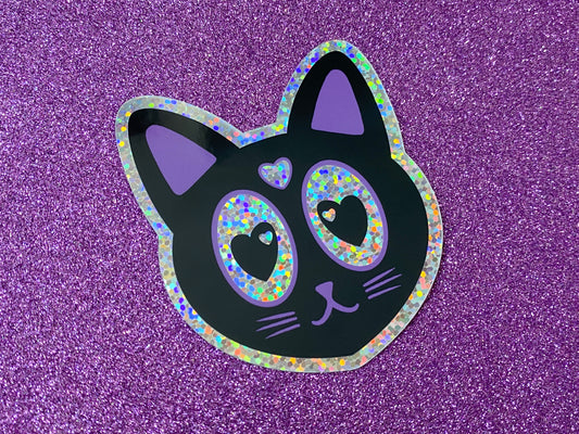 NOVA - Magical Kitty Holographic Vinyl Sticker