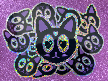 NOVA - Magical Kitty Holographic Vinyl Sticker