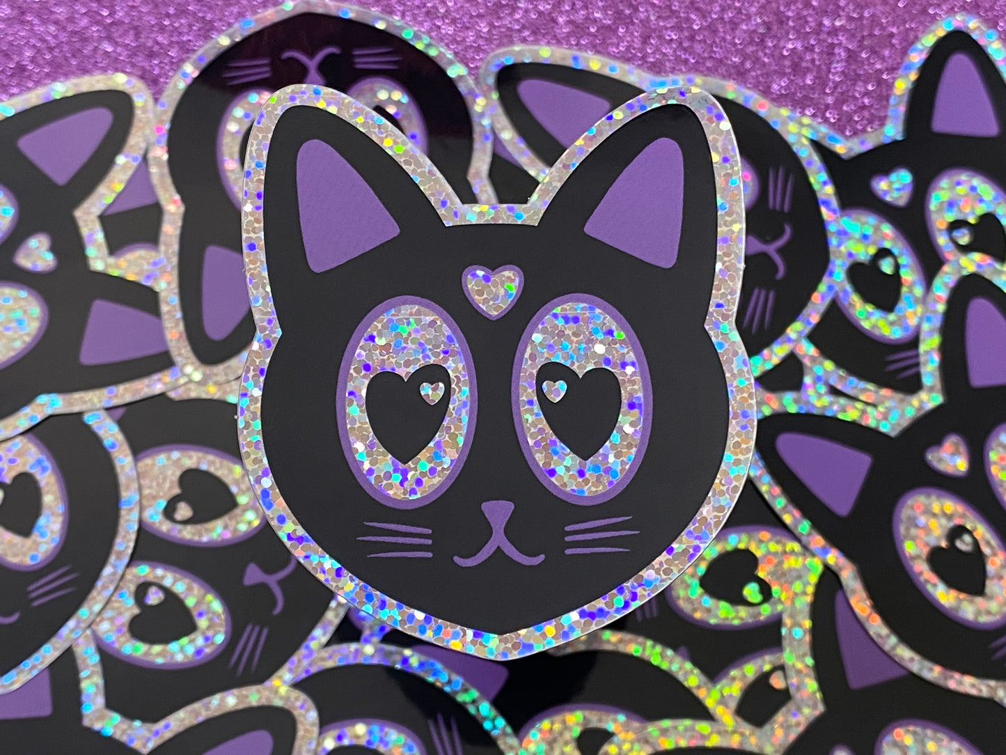 NOVA - Magical Kitty Holographic Vinyl Sticker