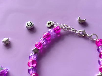 UWU - Pink + Purple Bracelet