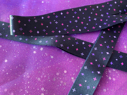 STARS - Black Pink Purple Star Lanyard