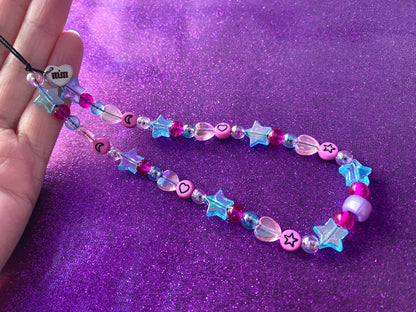 BUBBLEGUM - Beaded Phone Strap Charm