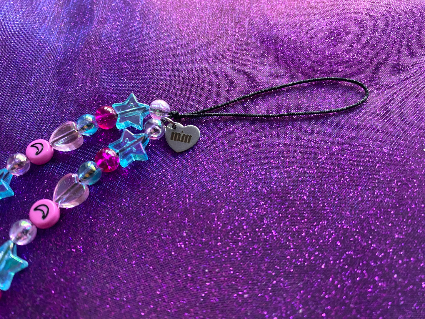 BUBBLEGUM - Beaded Phone Strap Charm
