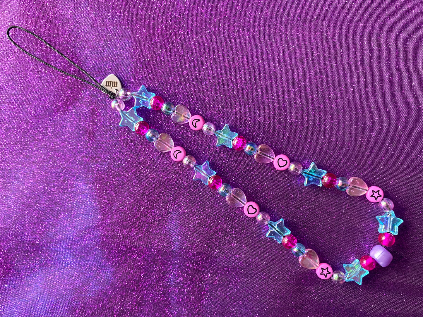 BUBBLEGUM - Beaded Phone Strap Charm