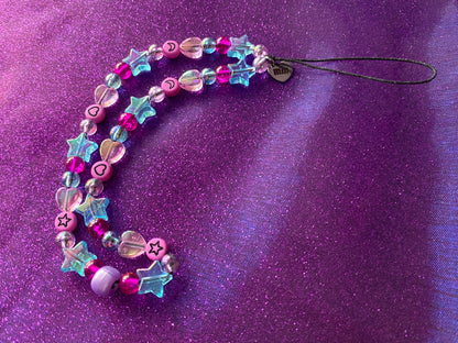 BUBBLEGUM - Beaded Phone Strap Charm