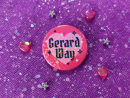 GERARD WAY - Holographic Pin Badge
