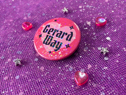 GERARD WAY - Holographic Pin Badge
