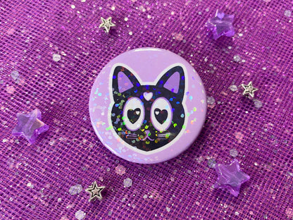 NOVA - Magical Kitty Holographic Pin Badge