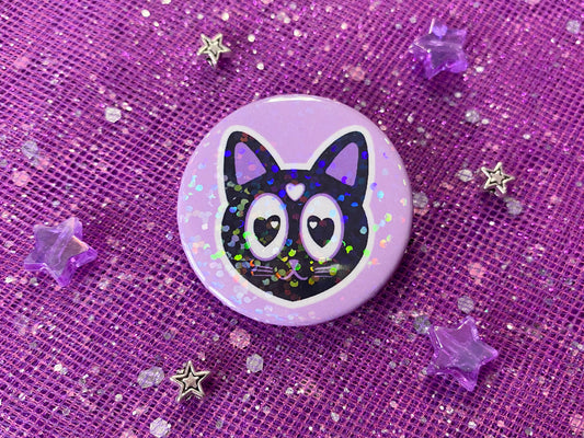 NOVA - Magical Kitty Holographic Pin Badge