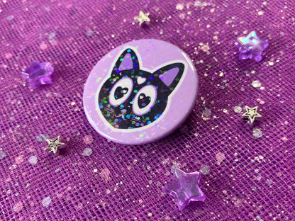 NOVA - Magical Kitty Holographic Pin Badge