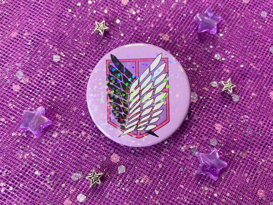 SURVEY CORPS - Attack On Titan Holographic Pin badge