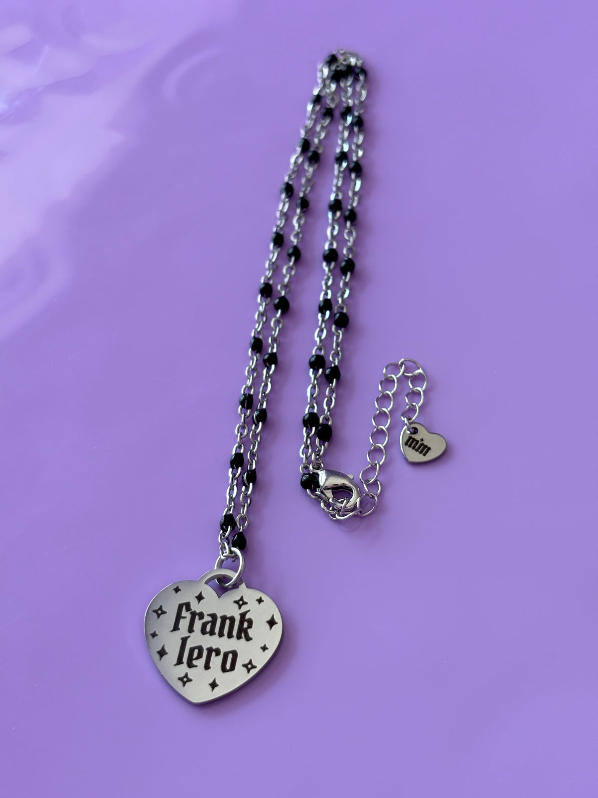 Frank Iero Heart Necklace - My Chemical Romance [Restocking Friday 18th September 5pm UK/BST]