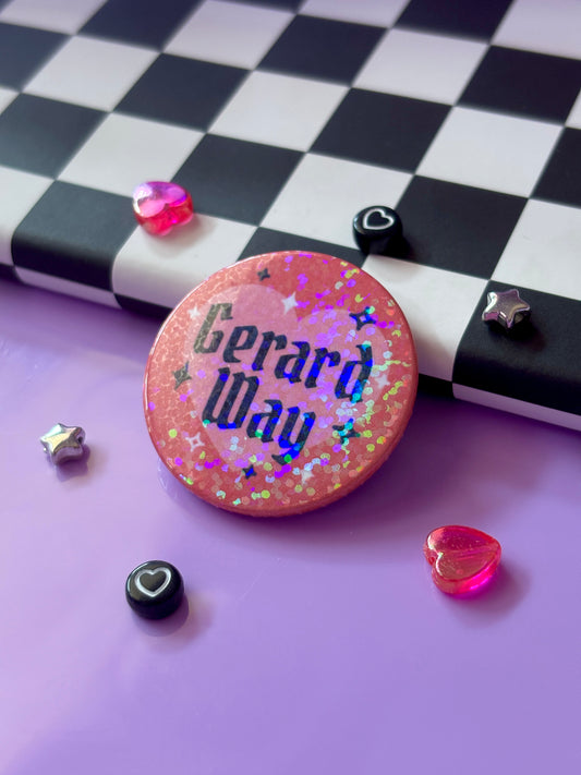 GERARD WAY - MCR Holographic Pin Badge