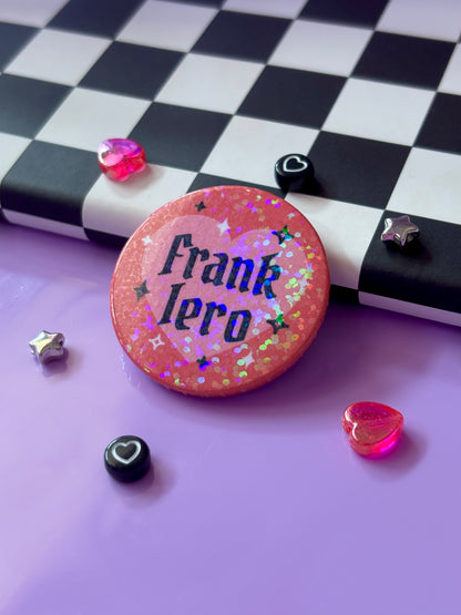 FRANK IERO - MCR Holographic Pin Badge