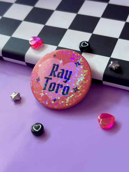 RAY TORO - MCR Holographic Pin Badge