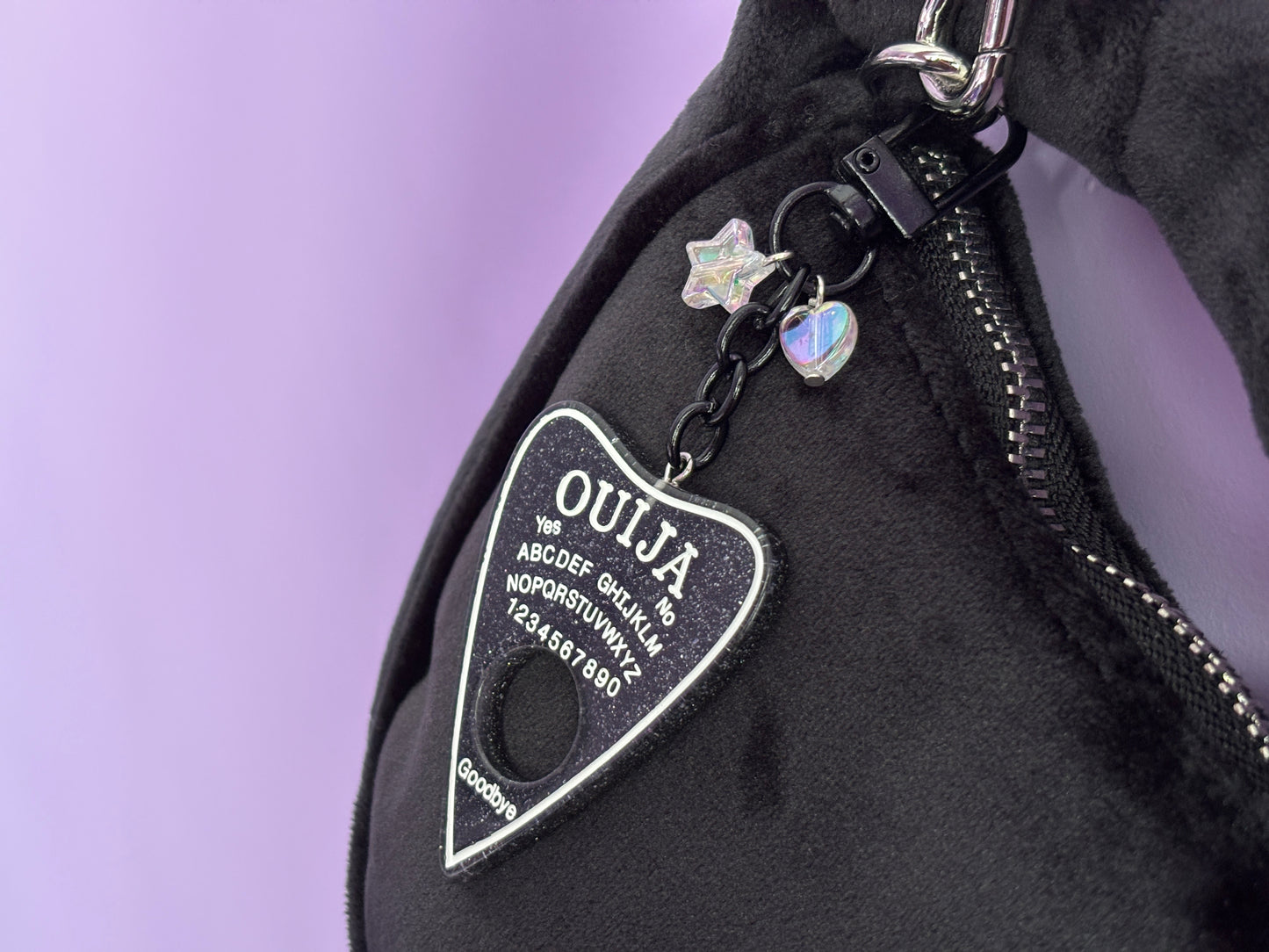 OUIJA BLACK - Resin Planchette Charm