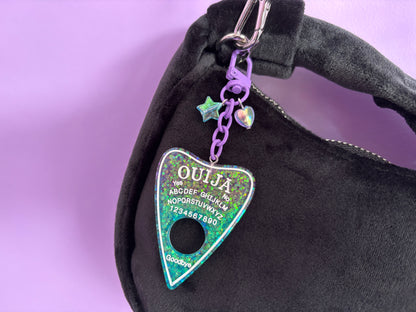 OUIJA BLUE PURPLE - Resin Planchette Charm