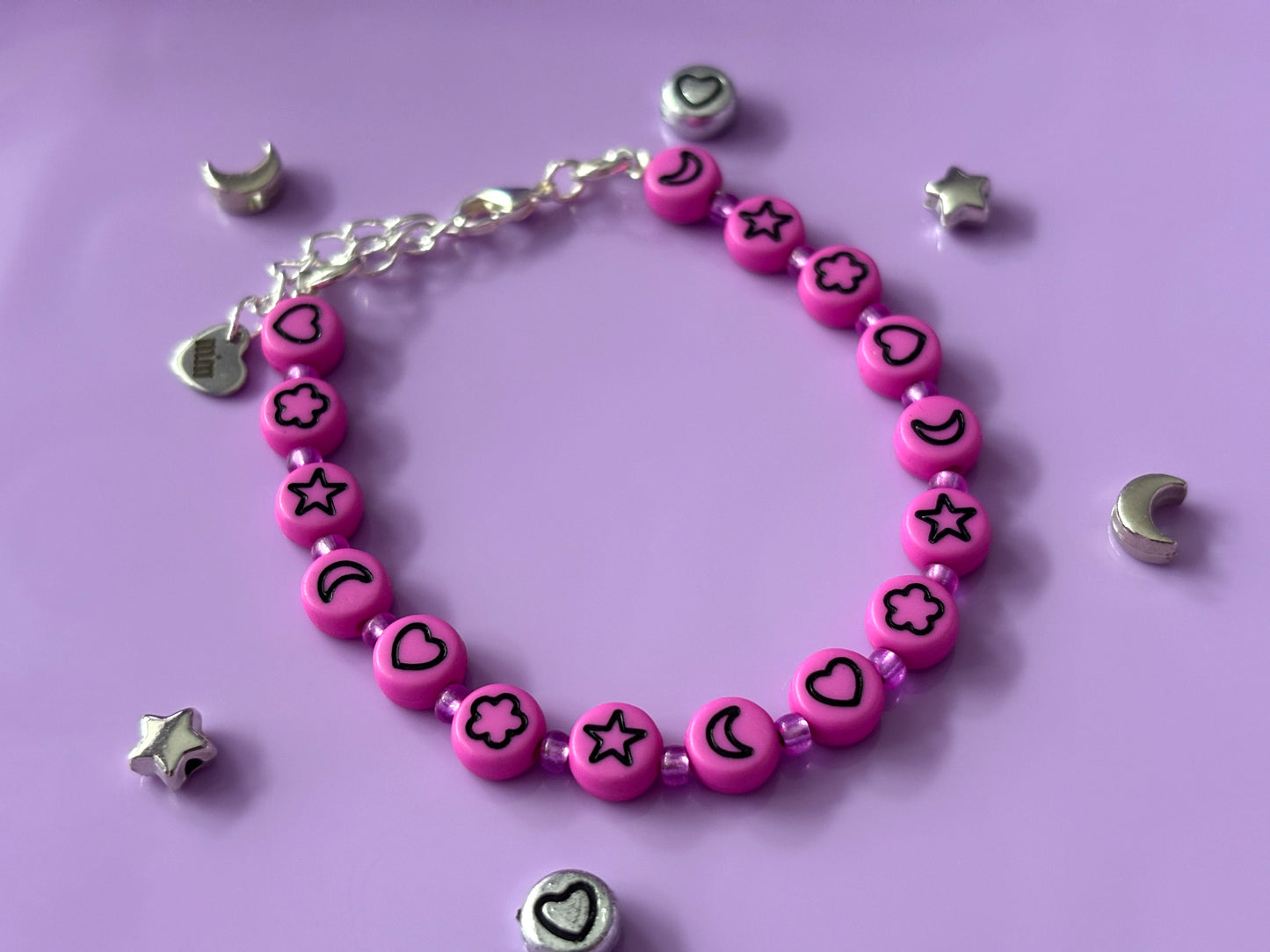 LOVE + DREAMS - Pink Symbol Bracelet