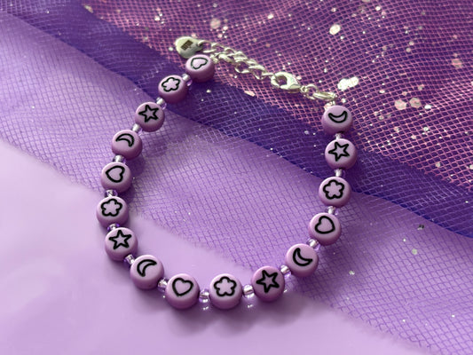 LOVE + DREAMS - Lilac Symbol Bracelet