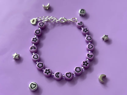 LOVE + DREAMS - Lilac Symbol Bracelet