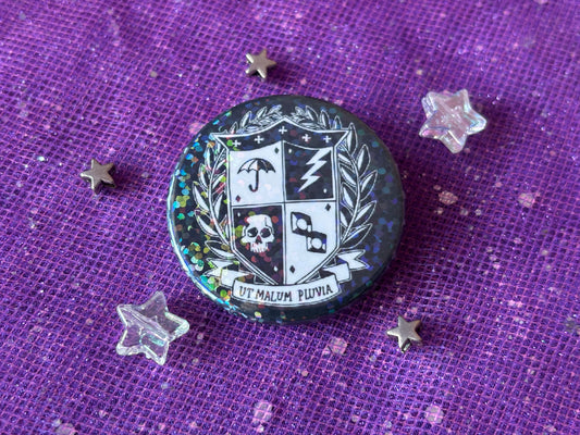 THE UMBRELLA ACADEMY CREST - Holographic Pin Badge