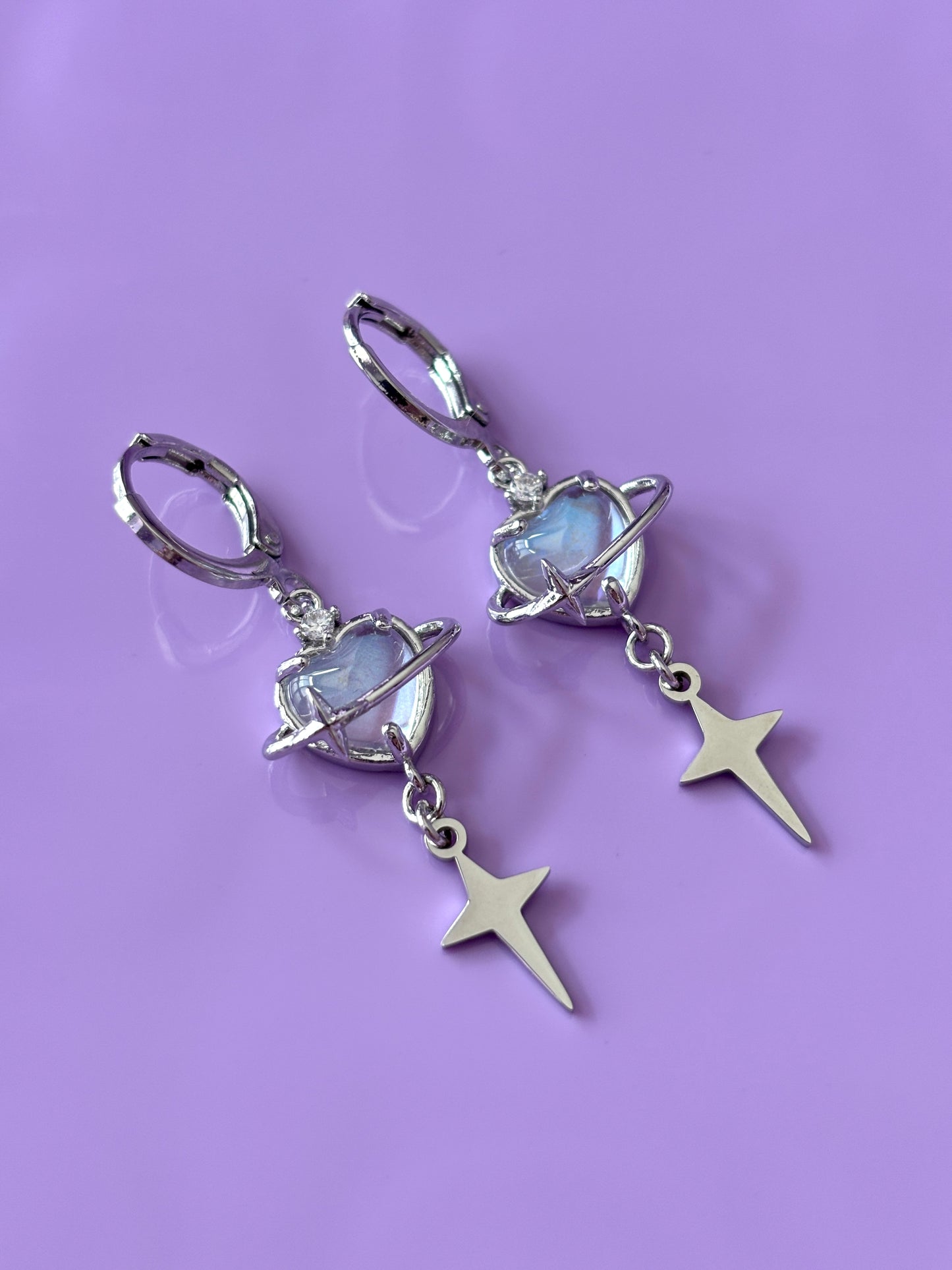 Opal Heart Planet Star Droppers