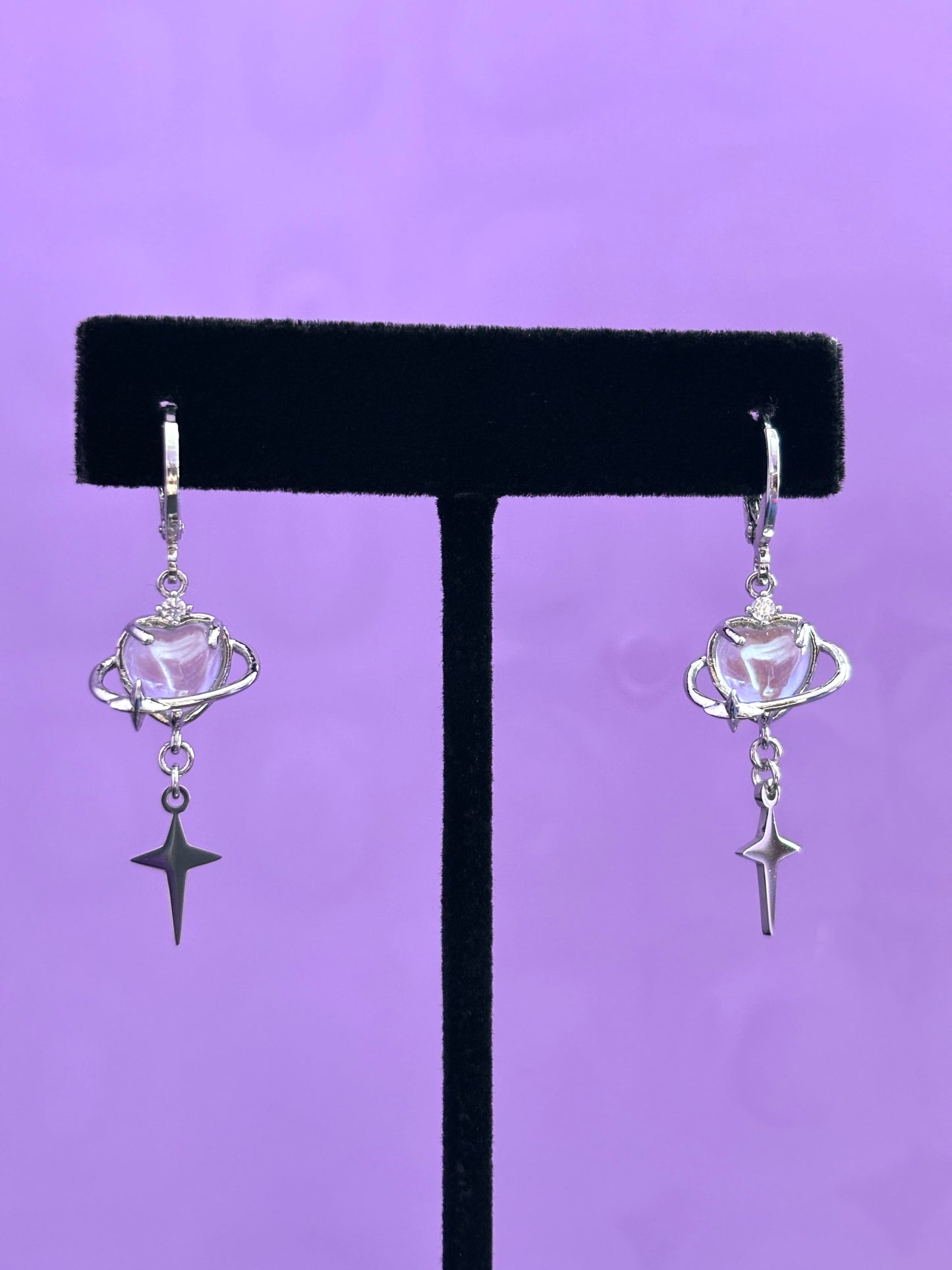 Opal Heart Planet Star Droppers