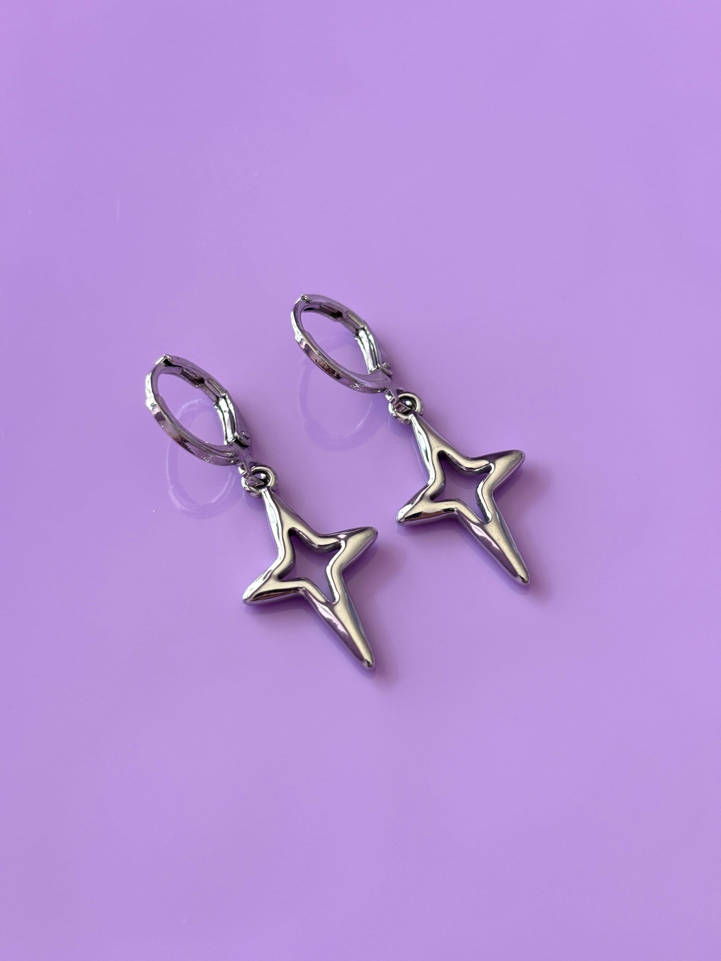 STAR - Silver Earrings