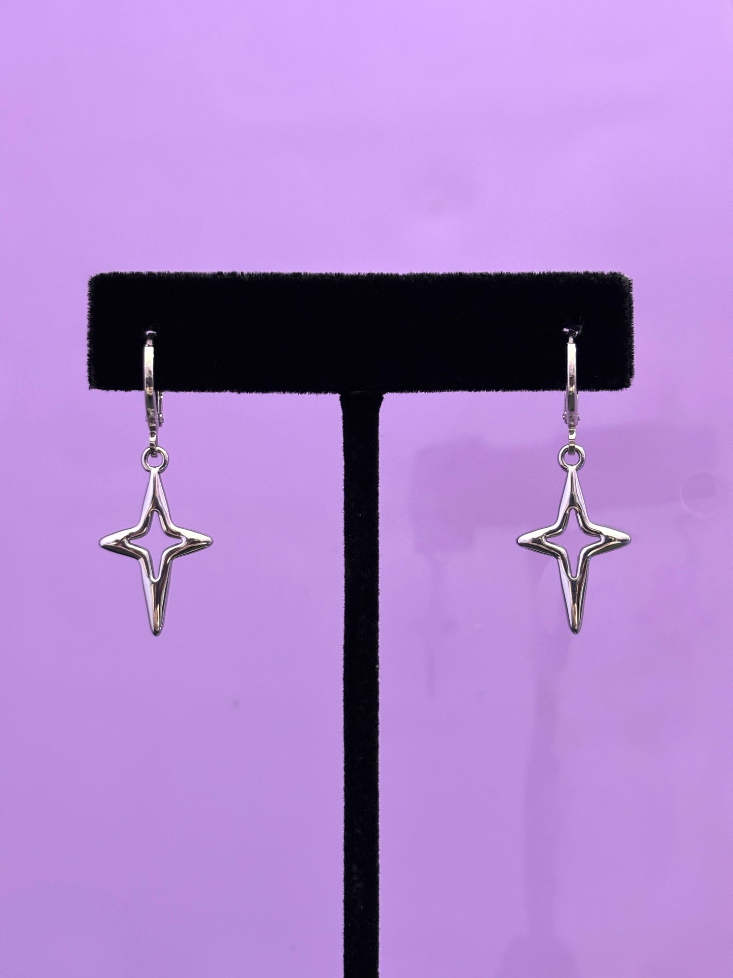 STAR - Silver Earrings