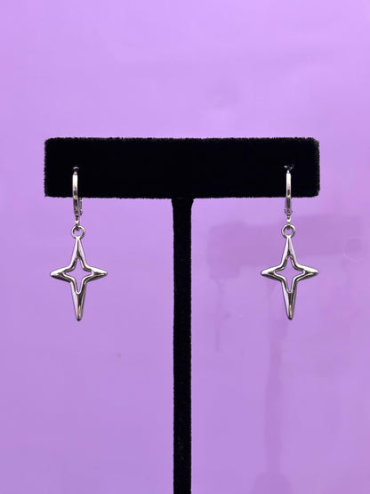 STAR - Silver Earrings
