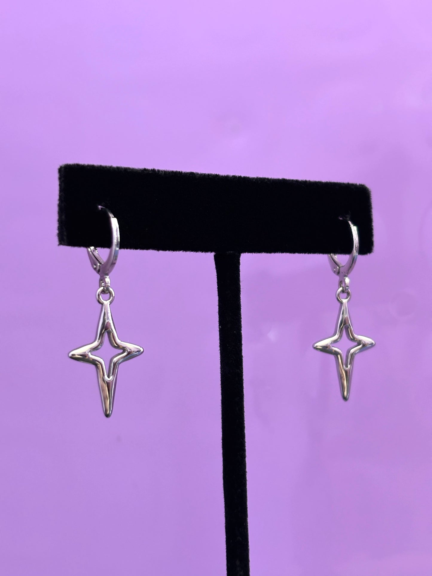 STAR - Silver Earrings